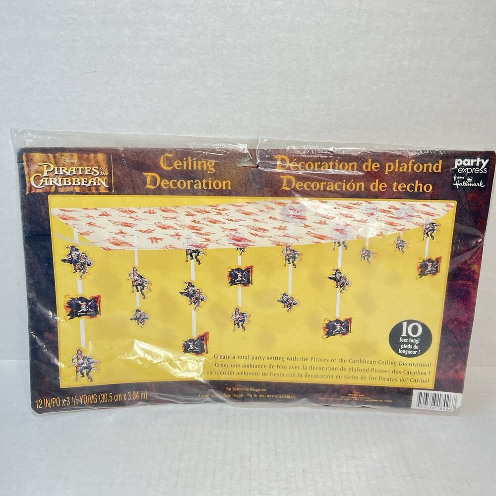 Pirates Of The Carribean Ceiling Decoration Party 10” Long Hallmark Sparrow Will